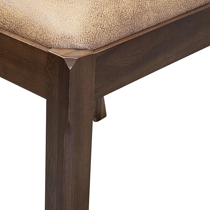 X12X2-008-28 - 13-Pc Dining Room Table Set includes an Extendable Rectangle Kitchen Table and 12 Stackable Polyester Fabric Dining Chairs, 39x120 Inch, Antique Walnut