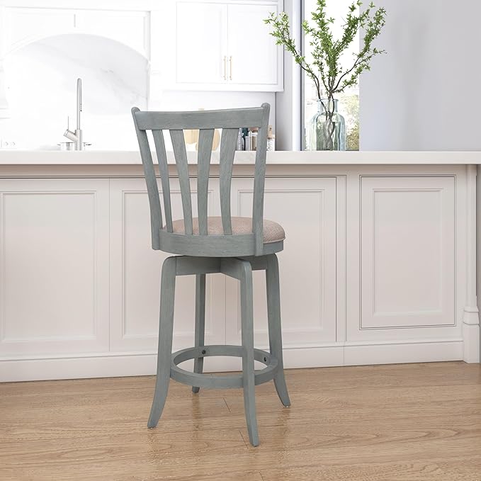 Hillsdale Furniture Hillsdale Savana Swivel Counter Stool, Blue