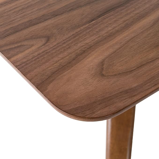 Christopher Knight Home Idalia Curved Leg Rectangular Dining Set, 5-Pcs Set, Natural Walnut / Mint
