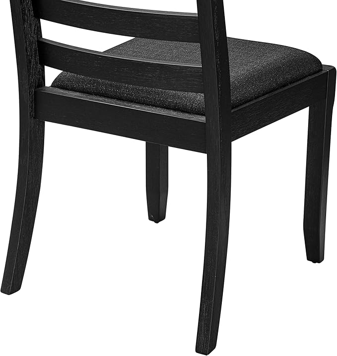 X12X1-0C6-24 14-pc Modern Dining Room Table Set a Rectangular Dining Table with a coffee Table and 12 Black Polyester Stackable Chair, 39x120 Inch, Wire Brushed Black