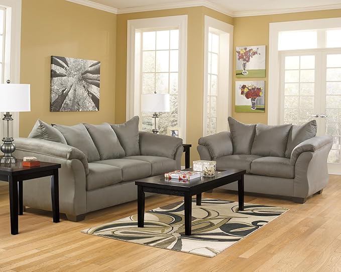 Signature Design by Ashley Darcy Casual Plush Sofa, Grayish Brown