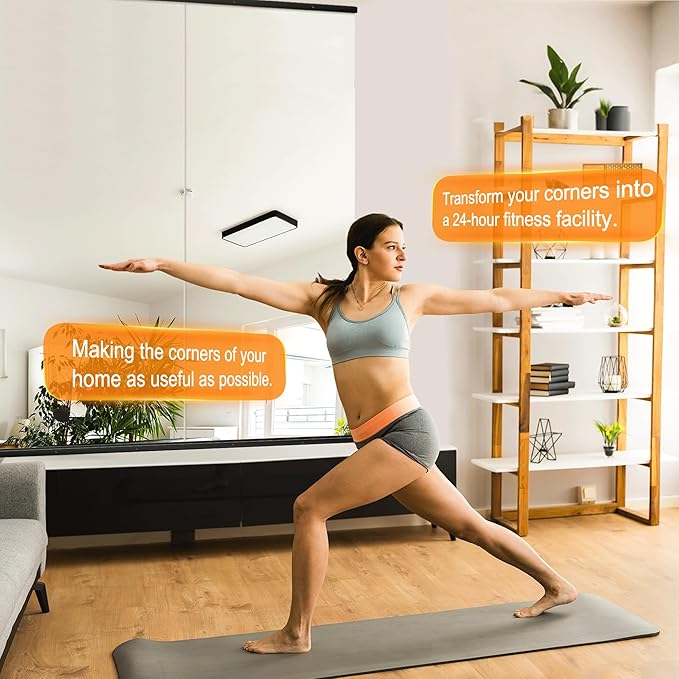 Delma Home Gym Mirror, 70''x24''x2PCS Black Wall Mounted Large Frameless Tempered Glass Wall Mirror for Home Gym, Garage, Bedroom, Bathroom
