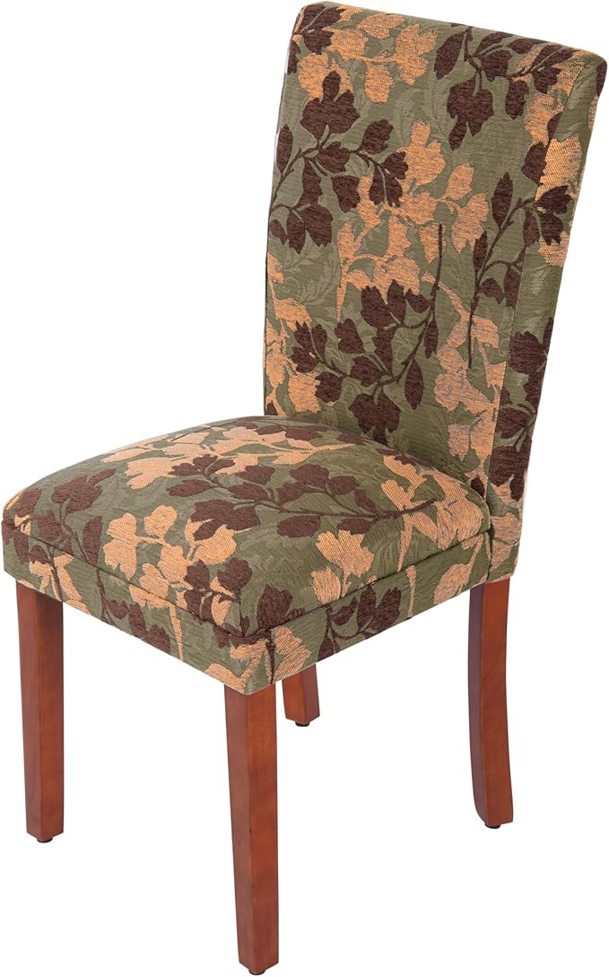 Homepop Home Decor | K1136-F975 | Classic Upholstered Parsons Dining Chair | Single Accent Dining Chair, Brown Woven