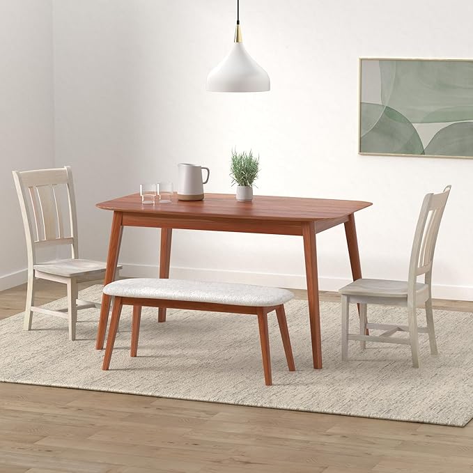 Set of Two San Remo Slat Back Dining Chairs, Unfinished
