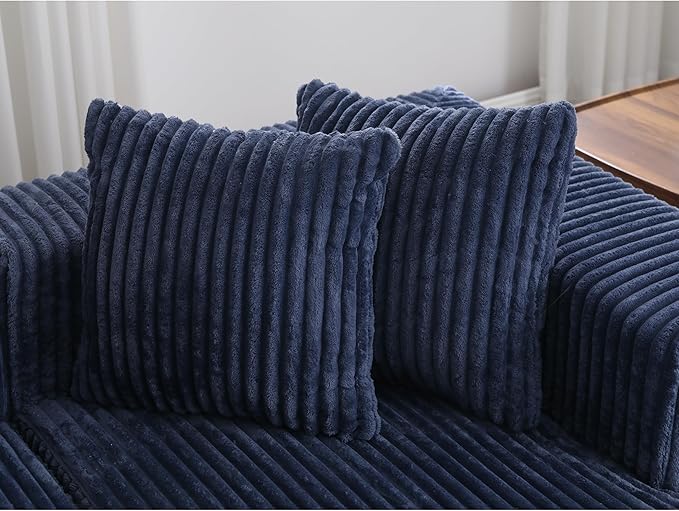 Free Combination Cloud Boneless Modular Sectional Sofa with Chaise Lounge,Modern Minimalist Upholstered Couches, Oversized U Shaped Lounge Sofa Couch w/ 8 Pillows