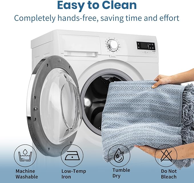 Nobildonna Sofa Cover Washable Soft Thicken Chenille Couch Cover with Tassel,Waterproof Sofa Slipcover for 3-4 Cushion Couch,Sectional Sofa,L-Shaped Furniture Protector Pet-Friendly,Dusty Blue71 x134