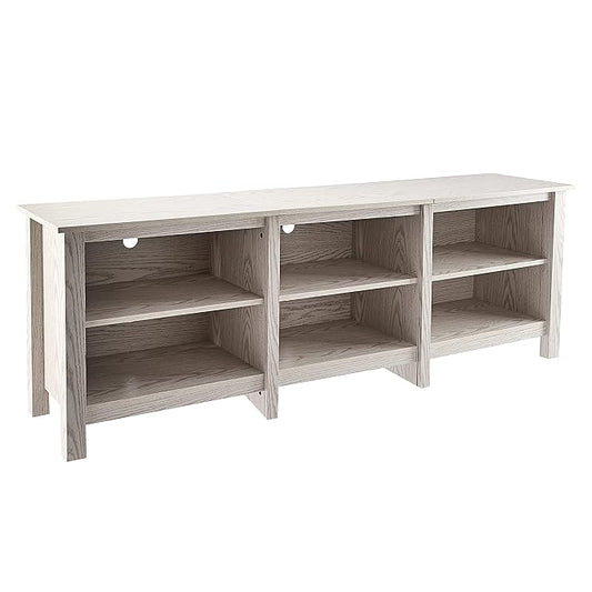 ROCKPOINT 70inch TV Stand Storage Media Console Entertainment Center,White