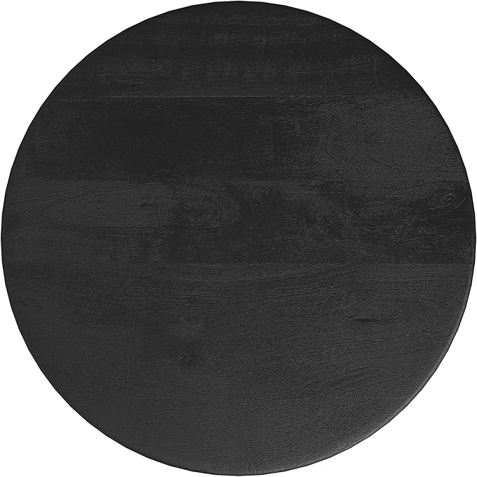 SIMPLIHOME Boyd 13-inch Wide Solid Mango End Table in Black, Contemporary-Style Accent Table for Living Room, Bedroom, or Family Room, Assembled