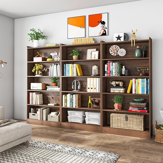 Tribesigns 72-inch Tall Bookcase, Modern 6-Tier White Library Bookshelf with Storage Shelves, Large Open Bookcases Wood Display Shelving Unit for Bedroom Living Room Office