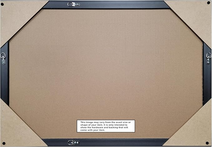 Amanti Art Bathroom Mirror for Over Sink, 30x41 Maya Espresso Silver Rectangle Vanity Mirror, X-Large Modern Contemporary Frame, Hangs Horizonally and Vertically, Bathroom Wall Decor, Non-Beveled Edge