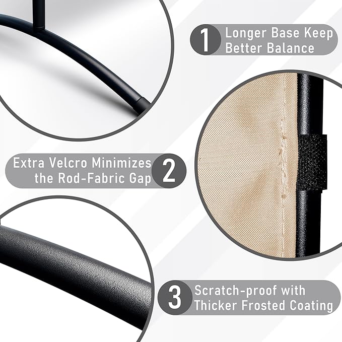 Room Divider 126''W x 71''H Large 2 Panel Privacy Screen for Room Partitions, Portable Room Divider Screen for Room Separtion, Freestanding Fabric Wall Divider for Office, School, Room Separator Beige