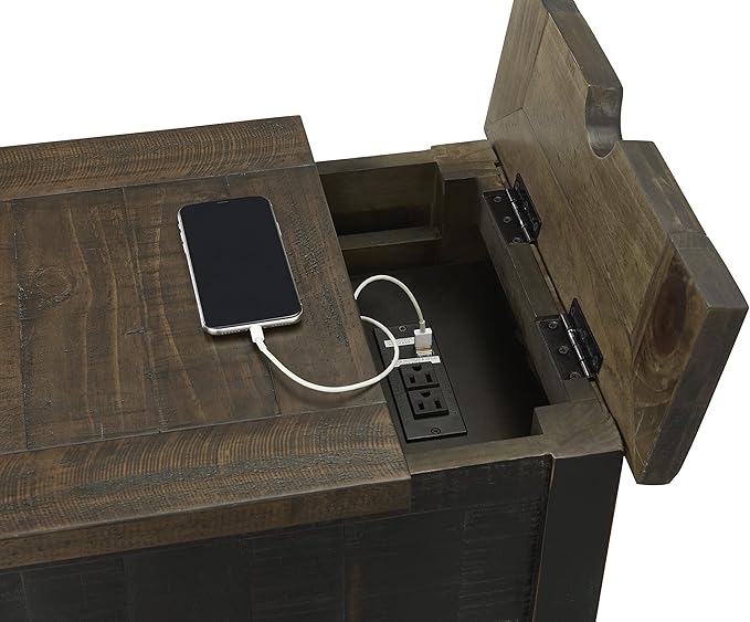 Martin Svensson Home, Chairside Table, Black with Brown Top