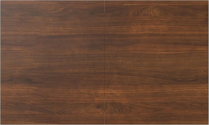 SIMPLIHOME Colby Extendable Dining Table, Solid Wood Walnut Veneer in Walnut, 60-76 x 36 inches, Contemporary-Style Rectangular Expandable Kitchen Table with Butterfly Leaf for 6+ People