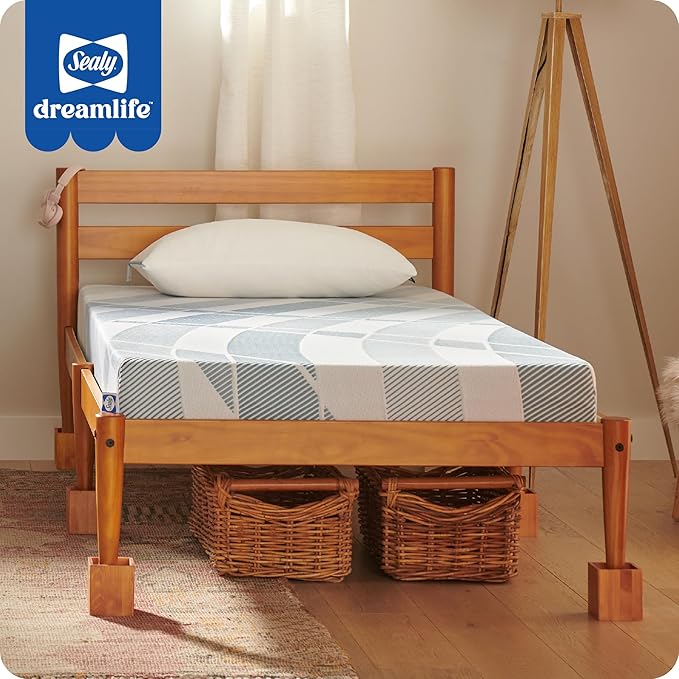 Sealy Dreamlife 6” Foam Mattress-in-a-Box, Twin XL, SealyComfort Gel Memory Foam, Surface-Guard Technology, Breathable Comfort