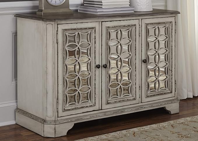 Liberty Furniture Industries Magnolia Manor TV Console, W51 x D18 x H32, White