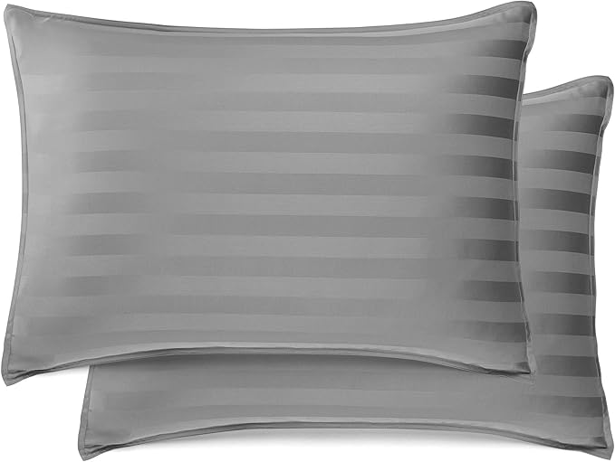 California King Sheets by Pure Bamboo, Genuine 100% Organic Viscose Derived from Bamboo Bed Sheet Set, Soft & Cooling, Double Stitching, Lifetime Quality Promise (California King, Jacquard Stone)
