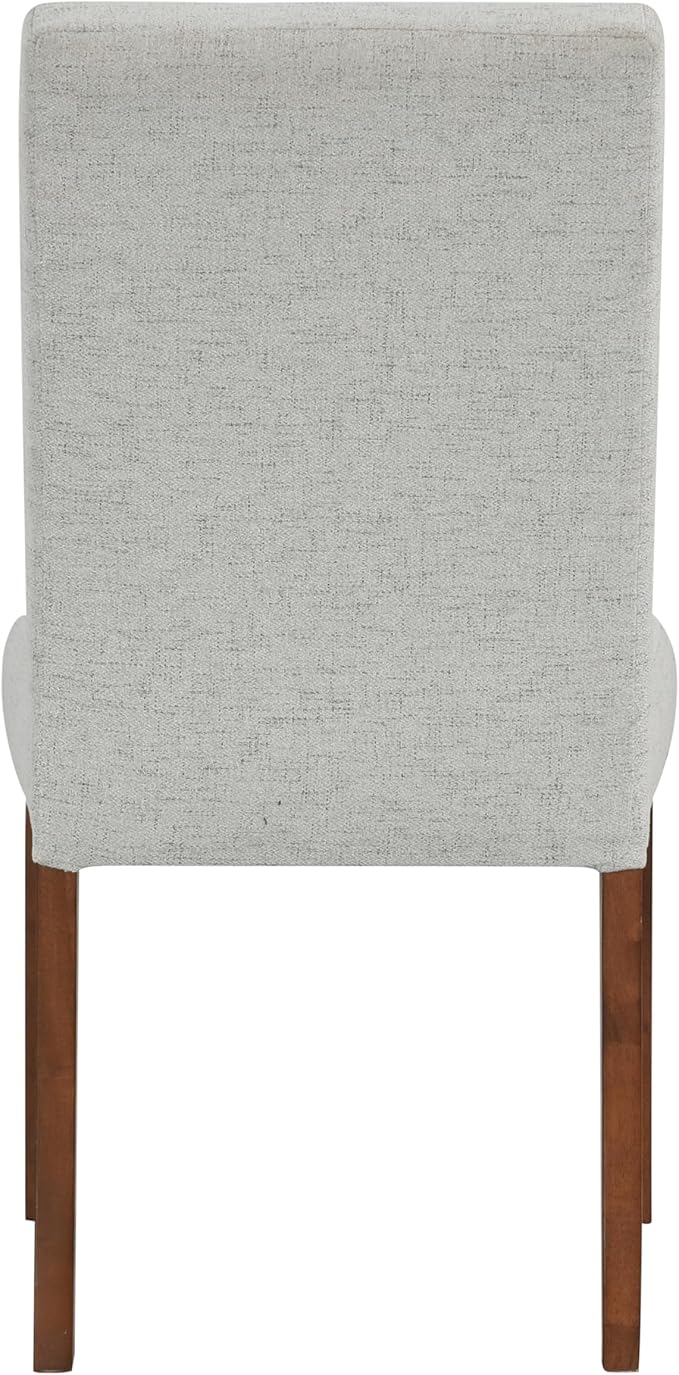 HomePop Button Tufted Fabric Dining Chairs - Slate Gray Woven (Set of 2)