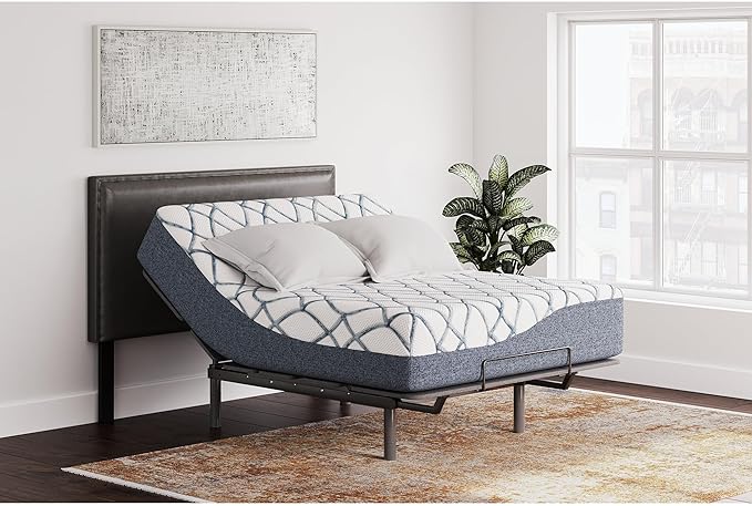 Signature Design by Ashley 14 Inch Chime Elite 2.0 Ultra Plush Green Tea Memory Foam Mattress for Cool Sleep and Pressure Relief, California King, Fiberglass Free, Mattress In A Box