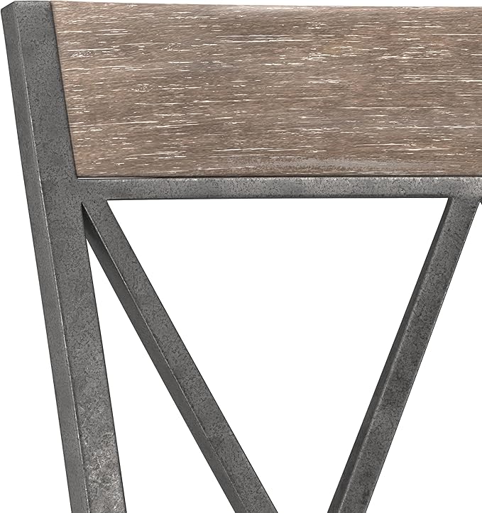 Hillsdale Stewart Indoor/Outdoor Swivel Counter Height Stool, Aged Pewter