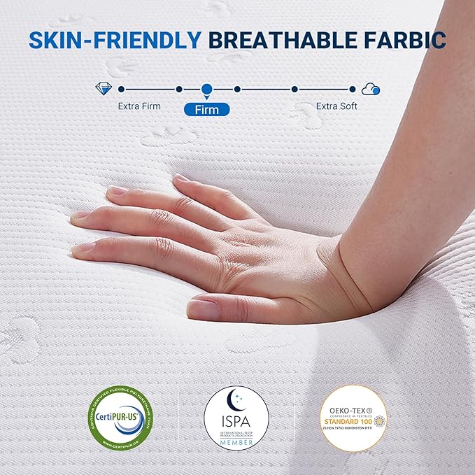 Avenco 10 Inch Full Size Mattress, Comfort Memory Foam Full Mattress in a Box for Refresh Sleep & Pressure Relief, Full Bed Mattresses CertiPUR-US Certified,Firm