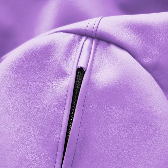 FDP SoftScape Dew Drop Bean Bag Chair with Supportive High-Back Design, For Kids, Teens and Adults, Alternative Seating for Dorms, Schools, Libraries, Daycares or Home - Lavender, 10479-LV
