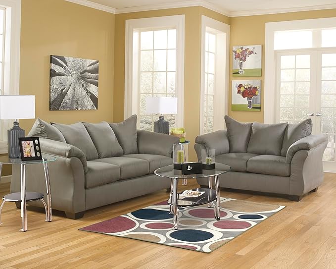Signature Design by Ashley Darcy Casual Plush Sofa, Grayish Brown