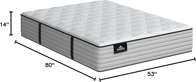 Kingsdown Passions Aspiration 14" Plush Hybrid Mattress, Full XL