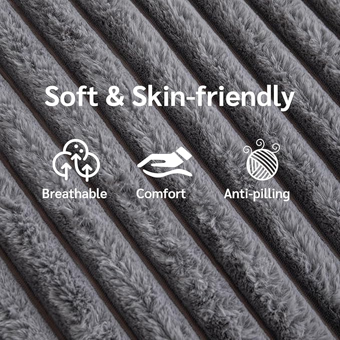 BYBYME 3 in 1 Bean Bag Chairs, Bean Bag Bed for Adults High-Density Foam Filling, Convertible Sofa Bed Faux Fur, Giant Bean Bag Chairs for Adults