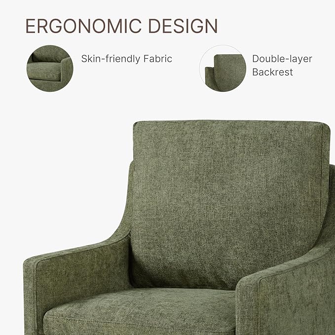 Upholstered Dining Chairs with Casters Easy Assembly Side Deskchair with Rollers for Diningroom, Living Room, Green, 4 Box