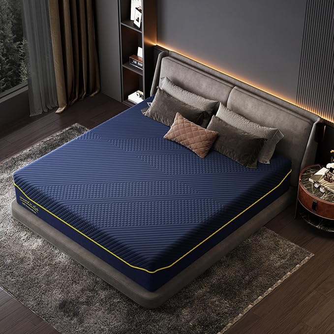 SDHYL Queen Mattress, 14 Inch Gel Infused Memory Foam Mattress for Good Sleep, Bed in a Box Mid Firm CertiPUR-US Certified & Fiberglass Free, Washable Cover, 80"*60"