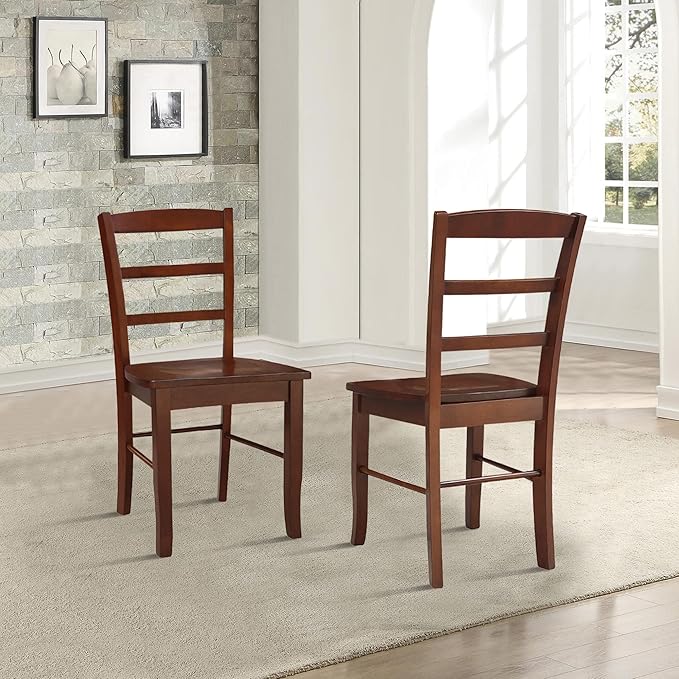 International Concepts Madrid Ladder Back Chair, Espresso