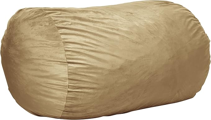Sofa Sack Bean Bag Chair Cover, 6-Feet, Camel