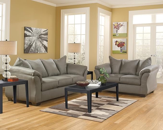 Signature Design by Ashley Darcy Casual Plush Sofa, Grayish Brown