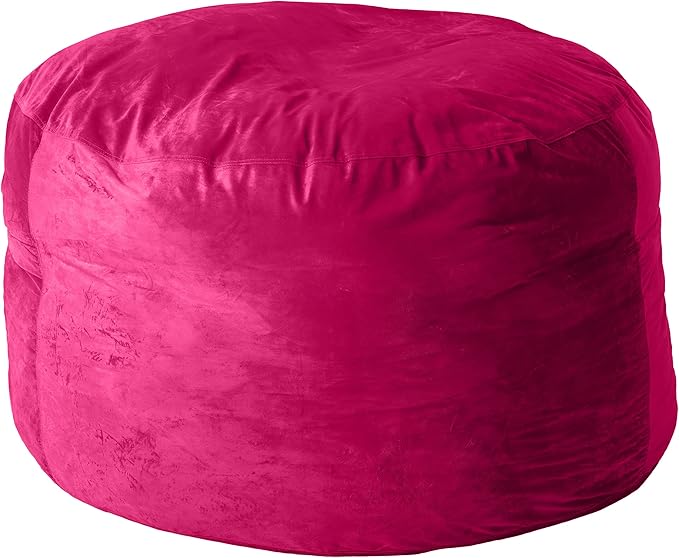 Sofa Sack Bean Bag Chair Cover, 5-Feet, Magenta