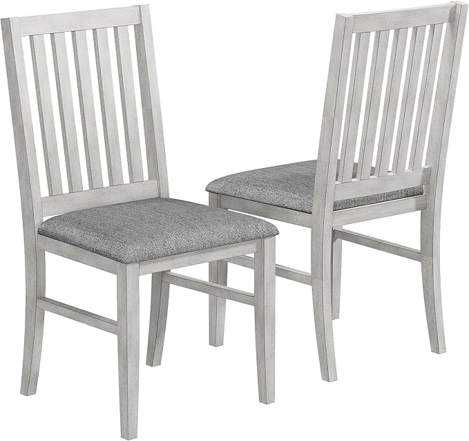 Solid Wood Dining Table, Part of Dining Table Set, Mix and Match Table & Chair Sold Separately for Dining Room, Kitchen, Grey
