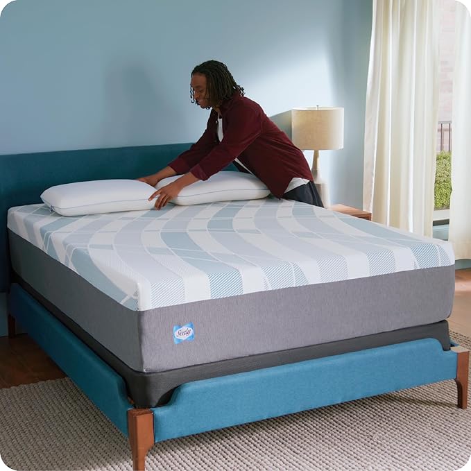 Sealy Dreamlife 14” Foam Mattress-in-a-Box, Queen, SealyComfort Gel Memory Foam, SealySupport Transition Foam, Machine Washable Cover
