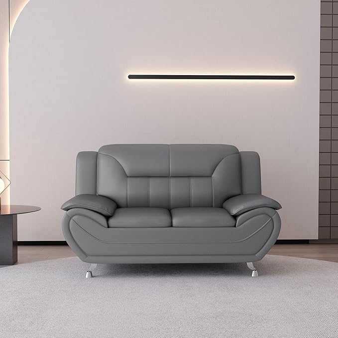 Container Furniture Direct Michael Sofa And Loveseat Gray