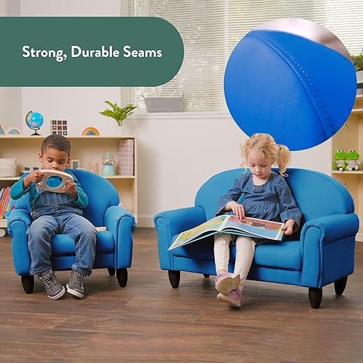 Children's Factory As We Grow Toddler Sofa, Flexible Seating for Daycare or Preschool, Kids Reading Couch, Playroom Furniture, Deep Water