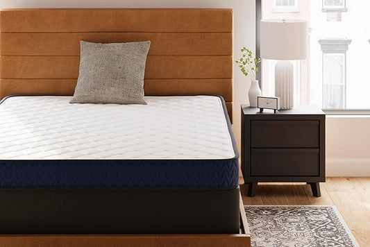 Signature Design by Ashley Full Size Medium Firm 6 Inch Memory Foam Mattress with Breathable Quilted Cover, Fiberglass Free, Mattress in A Box