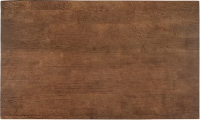 Ball & Cast 45" Solid Wood Rustic Stationary Kitchen Island,with 2 Shelves,Rubber Butcher Block Dining Table w/Shelf Half Full Open Side,for Dorm,Apartment,Walnut