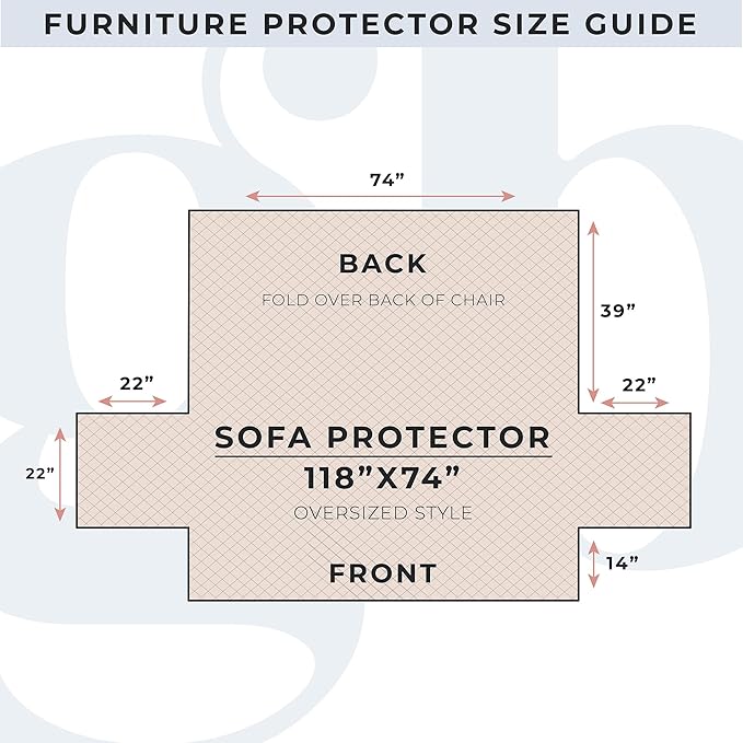 Great Bay Home Reversible Patchwork Sofa Cover - Washable Slipcover Furniture Protector with Elastic Straps - Couch Cover for Dogs, Kids, and Pets - Box-Stitched Detail (Sofa, Dusty Rose)