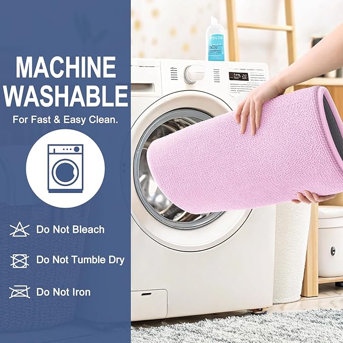 OLANLY Thick Memory Foam Bath Mat Rug 24x16, Extra Soft Absorbent Bathroom Rug, Quick Dry Bath Mats, Non-Slip, Machine Washable Carpet for Bathroom, Tub and Shower, Home Decor Accessories, Pink