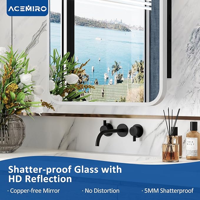 16x24 Inch Medicine Cabinet for Bathroom with Mirror Brushed Silver Metal Framed Recessed Bathroom Medicine Cabinet with Mirror Wall Mounted