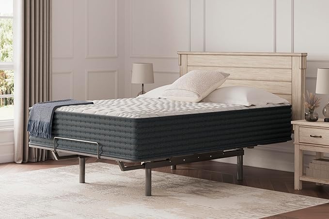 Signature Design by Ashley Hybrid 1300 13 Inch Plush Gel Memory Foam Mattress with Edge Support for Pressure Relief, Full, Fiberglass Free, Mattress in A Box
