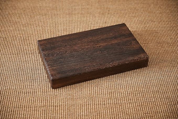 Wood Step Stool, Portable Rectangle Bed Stool, Small Step Ladder for Kitchen & Bathroom, Foot Rest Stool Under Desk, Large Surface, Strong and Durable