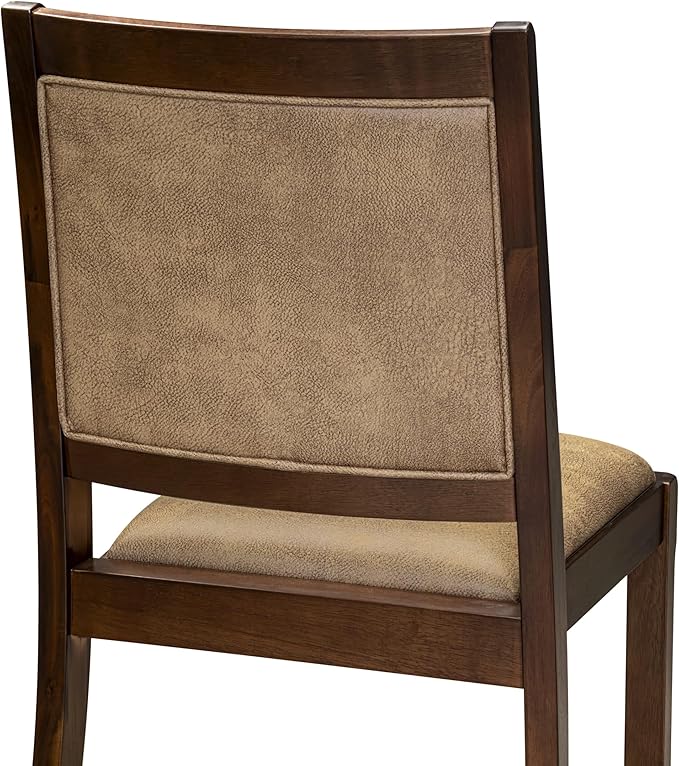 X12X2-008-28 - 13-Pc Dining Room Table Set includes an Extendable Rectangle Kitchen Table and 12 Stackable Polyester Fabric Dining Chairs, 39x120 Inch, Antique Walnut