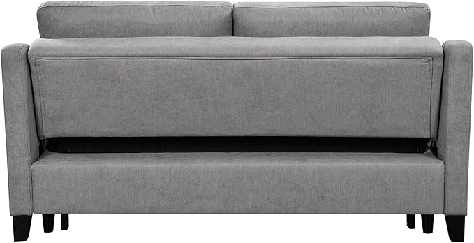 ERYE Modern 3-in-1 Sofa Loveseat Convertible Sleeper Sofabed, Queen Size Upholstered Love Seat Sofa Soft Cushion Daybed with Pull Out Sleeper Couch Bed for Living Room Home Apartment RV