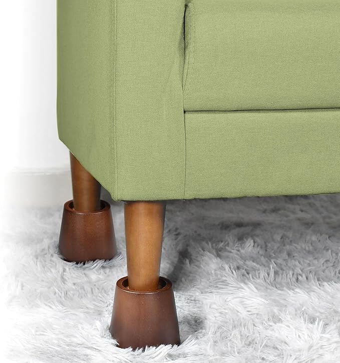 Sopicoz Wooden Bed Risers 3 Inch Round Furniture Risers Set of 6, Heavy Duty Wood Bed Lifts Risers for Bed Frame, Table, Sofa, Couch, Desk, Dresser