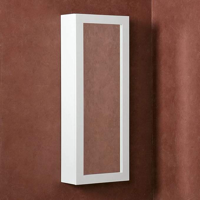 SEI Furniture Wall Mount Fold Ironing Center, 16 W x 7 D x 42 H (inches), White