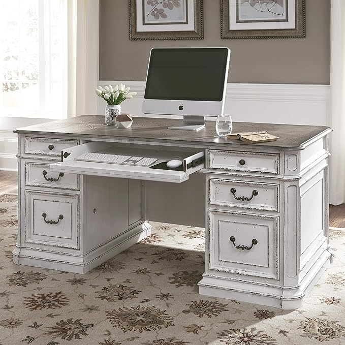Liberty Furniture Industries Magnolia Manor Complete 5 Piece Desk